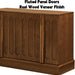 45" Mid-Century Modern Sideboard Buffet Cabinet with Fluted Doors,Credenza Storage Cabinet with Solid Wood Veneer,Seamless Base Accent Cabinet,Walnut