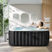 NAIZEA 6 Person Inflatable Hot Tub 130Air Jet Large with Hot Tub , 73"X73"X25"