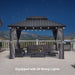 10x12 Durable Gazebo With UV Weatherproof Aluminum