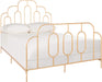 Home Paloma Retro Gold Bed, Queen