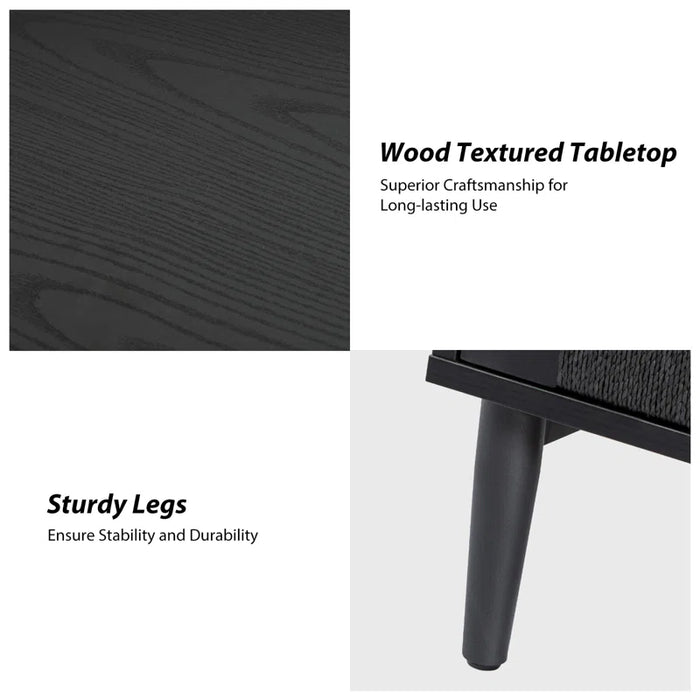 Carreiro 32"W Woven Transitional 2-Door Accent Cabinet (Set of 2)