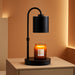 Candle Warmer Lamp with Timer & Dimmer, Height Adjustable Electric Wax Melt Warmer for Jar Candles, Gifts for Mom Home Decor, Black