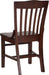 School House Back Walnut Wood Chair