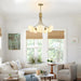 Mid Century Modern Chandelier,G9 Gold Vintage Chandelier Modern 5-Light
