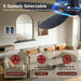 Ceiling Fans with Lights,42" Low Profile Ceiling Fan with Light and Remote Control,Flush Mount, Reversible, Dimmable, Noiseless, Black Ceiling Fan for Bedroom