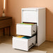 3 Drawer File Cabinet with Lock, Vertical Lockable Filing Cabinet