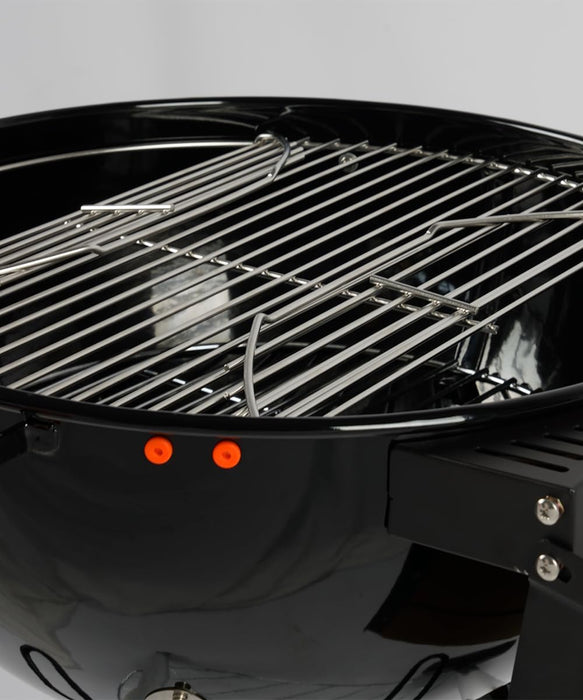 Charcoal Kettle BBQ Grill with Side Table (Rodeo ST-57), 22" – Charcoal Barbecue Grill - Outdoor Smokers and Grills – BBQ with Smoker