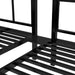 Twin over Twin over Twin Bunk Bed for 3 Kids, Heavy Duty Triple Bunk Bed with Guardrails and Ladder, Twin over Twin over Twin Triple Bunk for Kids, Teens, Black