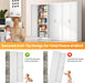 SeventyOneInch Metal Pantry Cabinet White Shelves UltraDurable