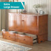Queen Cabinet Murphy Bed With USBCharge StorageDrawers