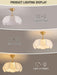 26" Boho Rattan Gold Fandelier Ceiling Fans with Lights and Remote Control