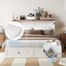 White Queen Murphy Versatile CabinetBed With Mattress