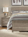 Signature Design by Ashley Culverbach Farmhouse Queen Panel Bed, Foundation or Box Spring Needed, Gray