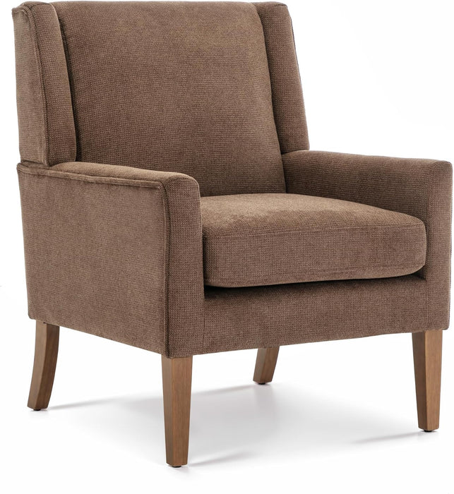 Accent Chairs for Living Room, Mid-Century Wooden Fabric Living Room Chairs, Arm Chair, Side Chairs for Living Room, Bedroom, Reading Nook