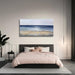 Ocean Wall Art Blue and Gold Modern Minimalist Wall Decor Sea Wave and Beaches Canvas Painting for Living Room Bedroom Dinning Room Home Office Home Decor 24X48 Inch