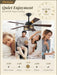 48 Inch Farmhouse Ceiling Fan Integrated Lighting