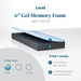 6 Inch Memory Foam Mattress - Firm Feel - Gel Infusion - Memory Foam Infused with Bamboo Charcoal - Breathable - Certipur Certified - Twin