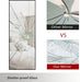 47"X16" Full Length Mirror with Standing Holder Aluminum Alloy Frame Floor Mirror Wall-Mounted Mirror for Living Room, Bedroom, Hanging or Leaning against Wall, Black (With Stand)