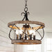 15.7 Inches Farmhouse Chandelier Five Light Dining