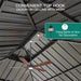 10x10 Durable Aluminum Hardtop Gazebo Permanent Pavilion