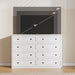 55In White 8 Drawer Double Dresser for Bedroom,Large Wood Storage Chest