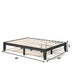 14 Inch Queen Size Rubber Wood Platform Bed Frame with Wood Slat Support