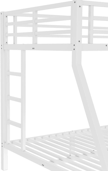 White FullSize DurablePremiumQuality Bunk Bed Frame