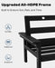 3 Seats HDPE Outdoor Patio Furniture Conversation Set