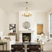 GildedGold 27.2 Inch Six Light Farmhouse Chandelier