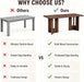 78" Dining Table for 6-8, Kitchen Table for Dining Room