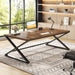 Large Desk for Home Office, 78.7" Extra Long Computer Desk Rustic Brown