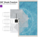 Outdoor Umbrella 9' X 11.5', 240GSM Blend Fabric, Pebble Grey