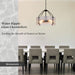 Black Handcrafted Glass Drum Chandelier 20in Fixture