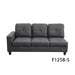 Linen Living Room Furniture Set, Modern Couches and Sofa, Sectional Couch Sofa for Living Room, 17.5'' Back Height, Black Grey(No Ottomans)