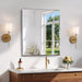 Beveled Mirror, 24X30 Frameless Beveled Bathroom Mirrors for Wall, 3Mm Tempered Glass Rectangle Vanity Mirror with Beveled Edge, Crystal-Clear, Hangs Horizontally or Vertically