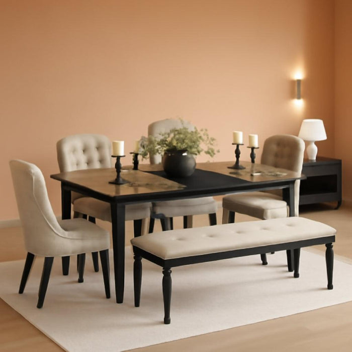 78.7 Inch Long Kitchen Table for 6-8, Dining Room Table for Kitchen Living Room, Large Rectangular Dinner Tables, Industrial Indoor Restaurant Tables with Sturdy Metal Frame(Only Table)