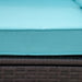 7-Piece Patio Furniture Sets Outdoor Wicker Conversation Sets All Weather PE Rattan Sectional Sofa Set with Cushions & Tempered Glass Desktop, Turquoise
