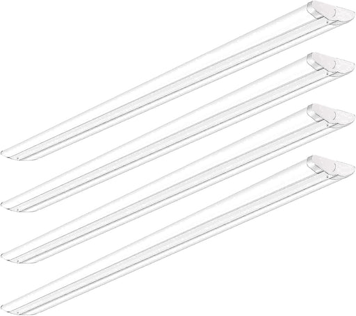 110W 8FT LED Shop Lights Ultra Slim LED Wraparound, 12600LM, 5000K, 8 Foot Strip Light, Flush Mount Garage Office Warehouse Ceiling Lighting Fixture, 8 Foot Fluorescent Tube Replacement, 4 Pack