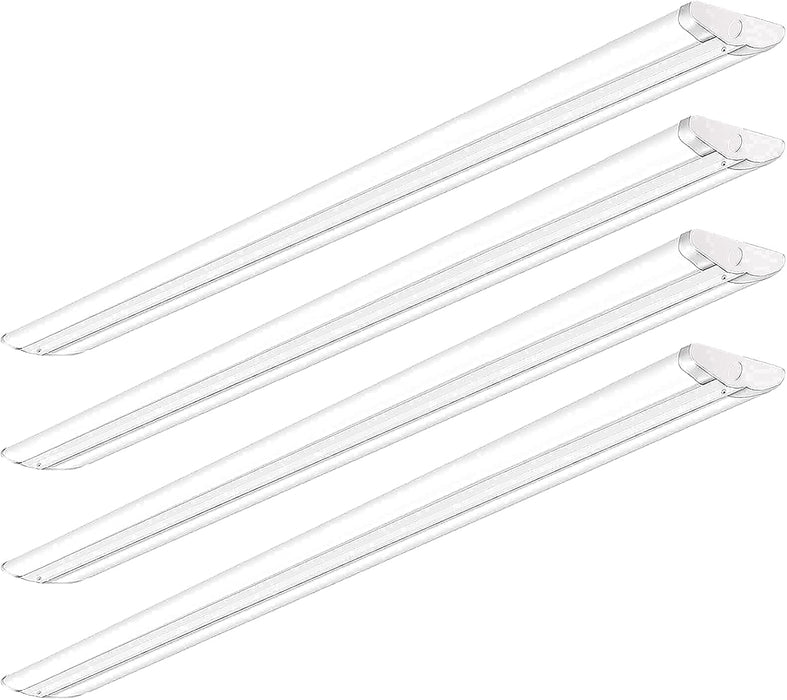 110W 8FT LED Shop Lights Ultra Slim LED Wraparound, 12600LM, 5000K, 8 Foot Strip Light, Flush Mount Garage Office Warehouse Ceiling Lighting Fixture, 8 Foot Fluorescent Tube Replacement, 4 Pack