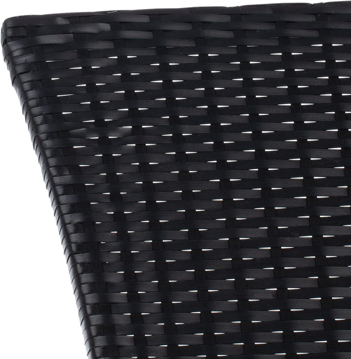 Outdoor Collection Edna Black/White Cushion 3-Piece Lounge Set PAT7719A