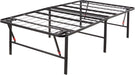 Foldable Metal Platform Bed Frame, Noise-Free Mattress Foundation with Tool-Free Assembly, 18 Inches High, Sturdy Steel Frame, No Box Spring Needed, Twin Size, Black