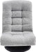 Swivel Foam Lounge Chair with Headrest, Floor-Compatible, Adjustable, Gaming, 26.3D X 23.5W X 13.7H In, Grey