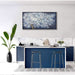 Wall Art Canvas Oil Painting Dark Blue and White Abstract Tree Plants Wall Decor Pictures Framed for Bedroom Canvas Wall Decorations Artwork for Living Room Dinning Room Home Office 20 X 40 Inch