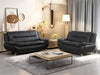 Leather Couches for Living Room, Living Room Couch Set, Sofa for Bedroom, Apartment, Living Room Furniture Sets (B-Leather Black, Sofa+Loveseat)
