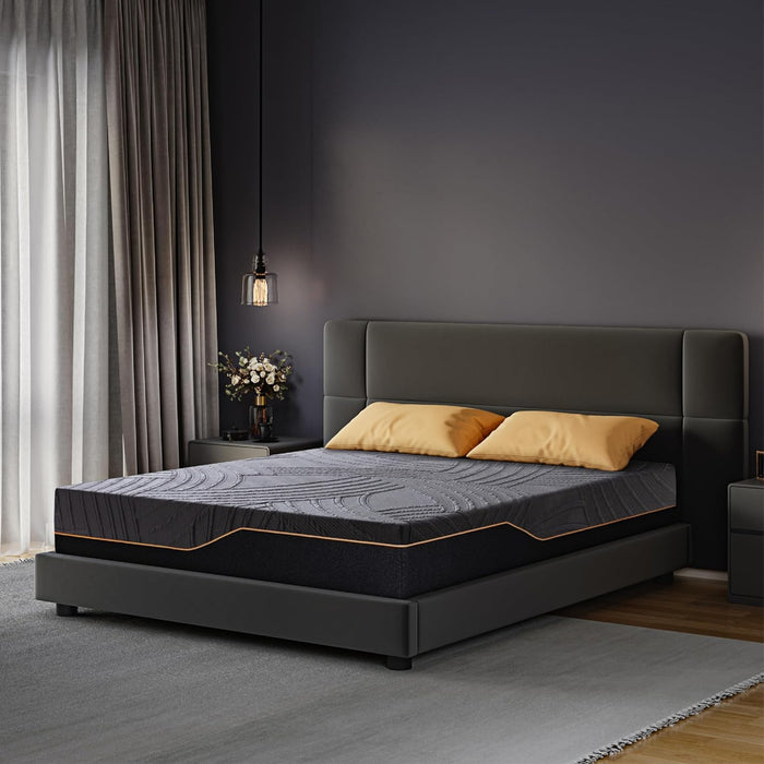 14 Inch King Size Memory Foam Mattress in a Box, Copper-Infused Aerofusion Foam & Cooling Fabric Cover, Firm King Mattress, Fiberglass-Free, Certipur-Us Certified, 76”X80”X14”