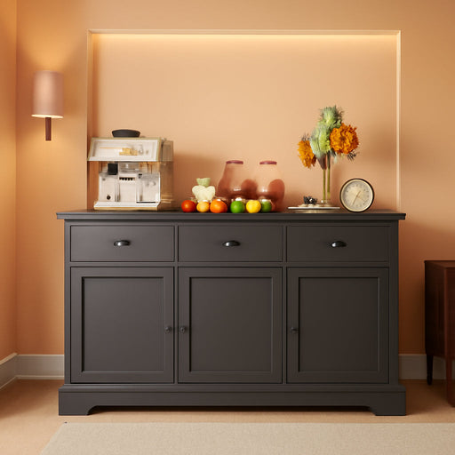 Sideboard Buffet Cabinet with Storage, Modern Coffee Bar Station