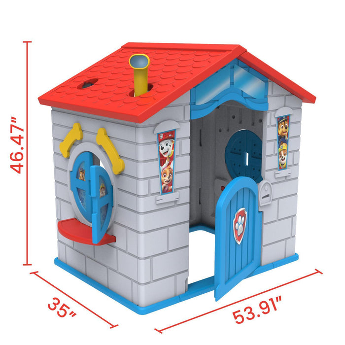 Nick Jr PAW Patrol Plastic Indoor/Outdoor Pretend Play Playhouse SNAP-IN ASSEMBL