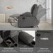 67.9" RV Loveseat Recliner Double Recliner RV Sofa, Wall Hugger Reclining RV, Manual Reclining Sofa, RV Theater Seats, Home Theater Seating, RV Theater Seating, RV Furniture, Dark Gray