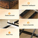 Queen Size Bed Frame with 12 Storage Drawers and Headboard