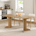 71" Large Dining Table for 6 to 8 People, Modern Dinner Table with Unique Wooden Legs, Rectangle Dining Table for Kitchen, Dining Room & Living Room, Oak